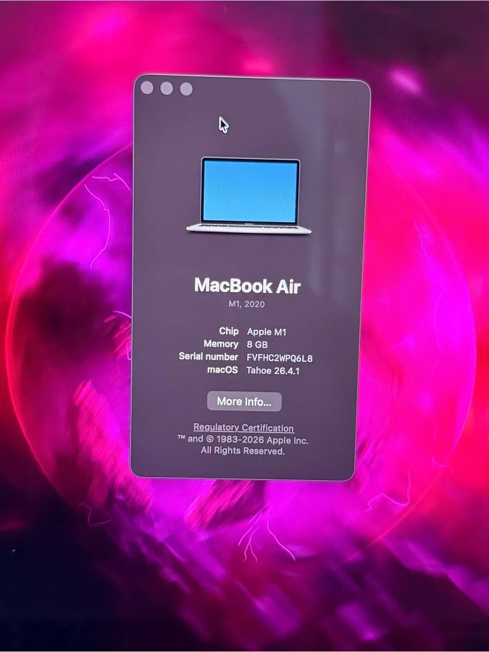 MacBook Air M1, 2020 13.3inch